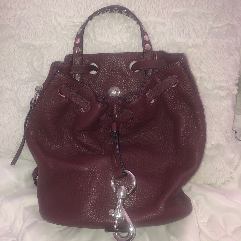 Rebecca Minkoff Maroon mini backpack